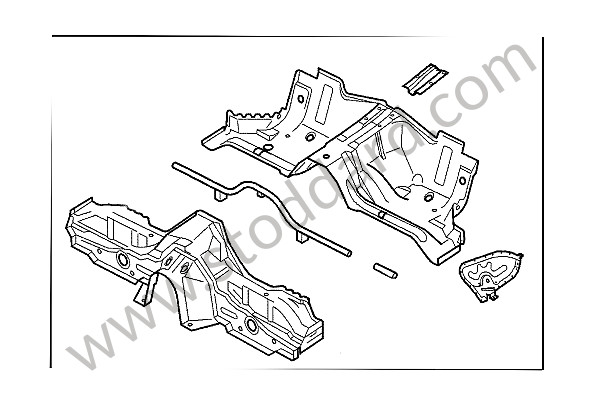 99650104903GRV - SEAT WELL for Porsche 996 &bull; 2004 &bull; 996 Carrera 2 &bull; Coupe &bull; Automatic Gearbox