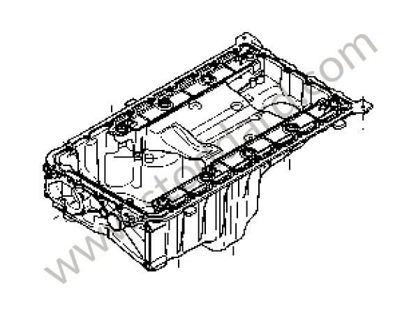 94810704057 - OIL PAN for Porsche Cayenne 955 03-06 &bull; 2003 &bull; Cayenne Turbo &bull; Automatic Gearbox