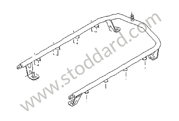 94811011303 - FUEL COLLECTION PIPE for Porsche Cayenne 955 03-06 &bull; 2004 &bull; Cayenne S V8 &bull; Automatic Gearbox
