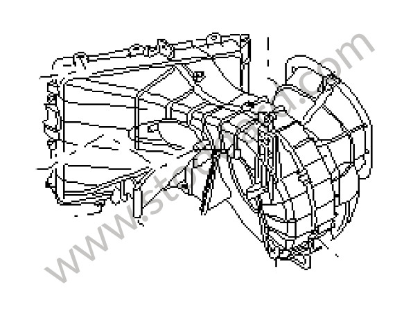 95557233600 - HOUSING for Porsche Cayenne 955 03-06 &bull; 2003 &bull; Cayenne Turbo &bull; Automatic Gearbox