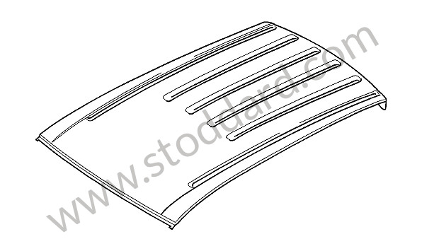 95550310100GRV - ROOF for Porsche Cayenne 957 07-10 &bull; 2009 &bull; Turbo S &bull; Automatic Gearbox