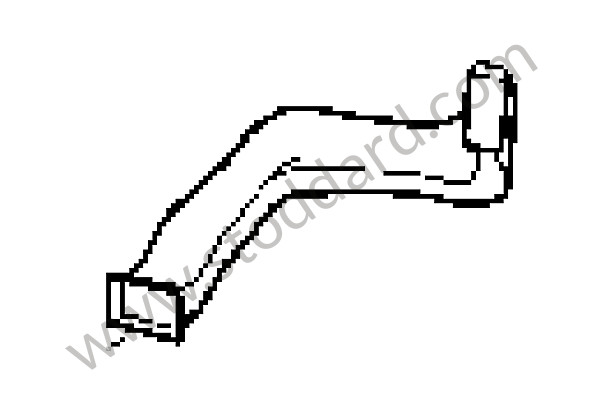 95557332300 - AIR DUCT for Porsche Cayenne 955 03-06 &bull; 2004 &bull; Cayenne S V8 &bull; Automatic Gearbox
