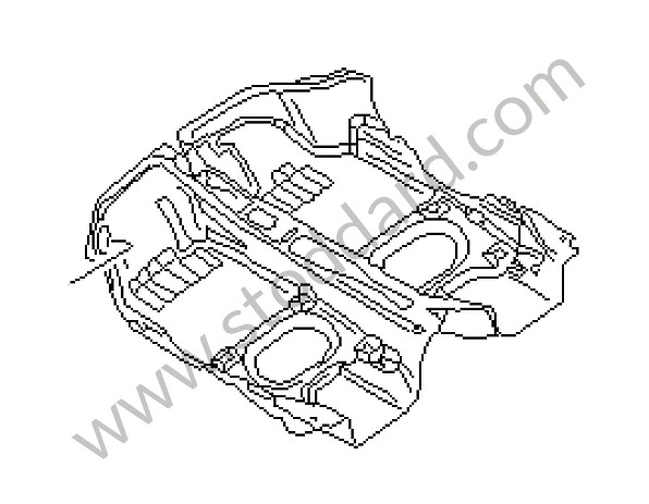 99655101106EEX - CARPET for Porsche 996 Turbo &bull; 2004 &bull; 996 Turbo &bull; Cabrio &bull; Automatic Gearbox