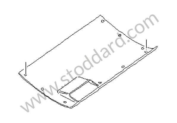 99655213301T12 - GLOVE BOX COVER for Porsche 996 Gt3 / Gt3-1 &bull; 2004 &bull; 996 Gt3 &bull; Coupe &bull; Manual Gearbox, 6 Speed