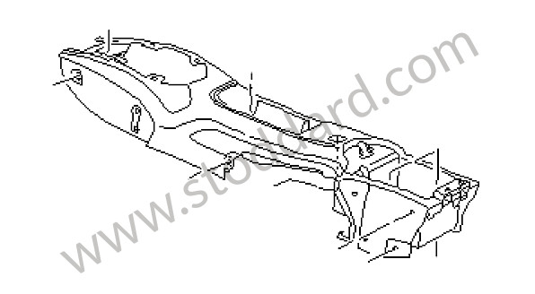 98655299505VRK - CENTRE CONSOLE for Porsche 996 Gt3 / Gt3-1 &bull; 2000 &bull; 996 Gt3 &bull; Coupe &bull; Manual Gearbox, 6 Speed