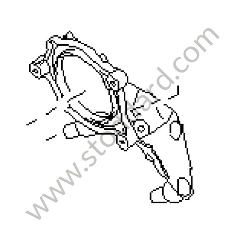 95511310700 - BRACKET for Porsche Cayenne 955 03-06 &bull; 2003 &bull; Cayenne Turbo &bull; Automatic Gearbox