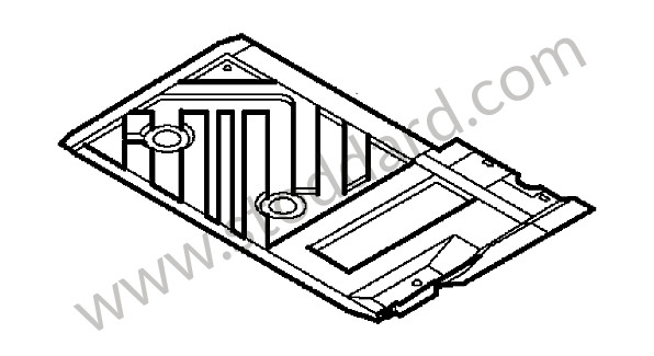 95550220600GRV - FLOOR for Porsche Cayenne 957 07-10 &bull; 2008 &bull; Turbo E81 &bull; Automatic Gearbox