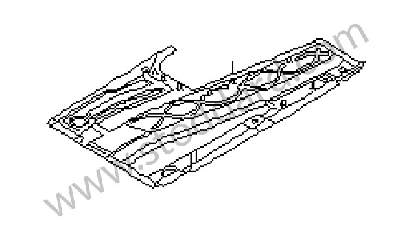 95550201601GRV - FLOOR for Porsche Cayenne 955 03-06 &bull; 2003 &bull; Cayenne S V8 &bull; Manual Gearbox, 6 Speed