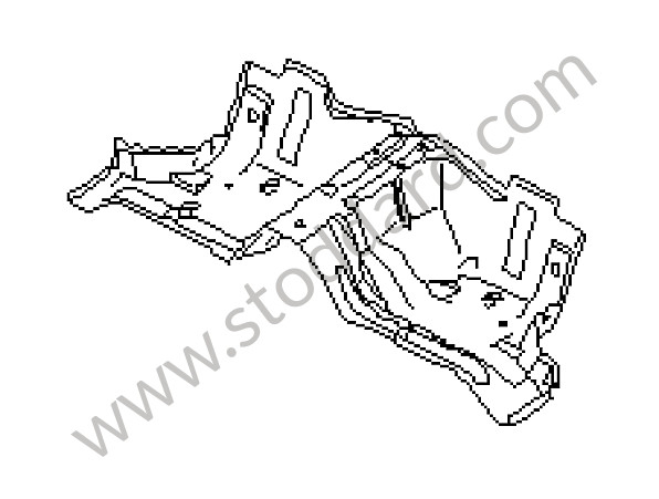 99650154903GRV - SEAT WELL for Porsche 996 Gt3 / Gt3-1 &bull; 2000 &bull; 996 Gt3 &bull; Coupe &bull; Manual Gearbox, 6 Speed