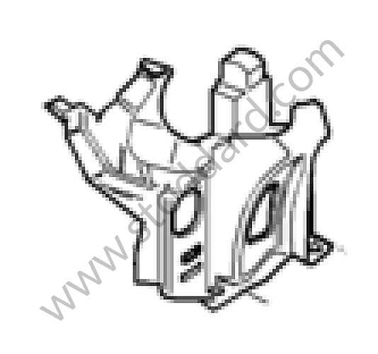 99655517501 - SUPPORT for Porsche 997 05-08 &bull; 2007 &bull; 997 C4 &bull; Targa &bull; Automatic Gearbox
