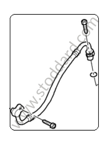 95557208100 - HOSE for Porsche Cayenne 955 03-06 &bull; 2004 &bull; Cayenne S V8 &bull; Automatic Gearbox