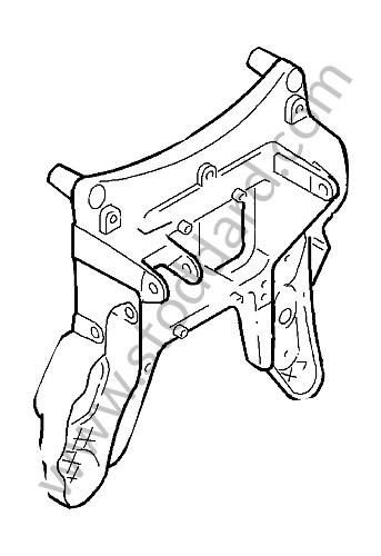 95542306300 - BEARING BRACKET for Porsche Cayenne 957 07-10 &bull; 2007 &bull; Cayenne S V8 &bull; Manual Gearbox, 6 Speed