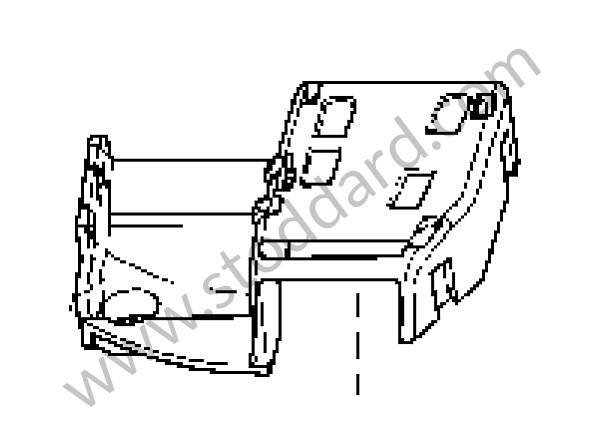 95564202400 - SUPPORT for Porsche Cayenne 955 03-06 &bull; 2003 &bull; Cayenne S V8 &bull; Manual Gearbox, 6 Speed