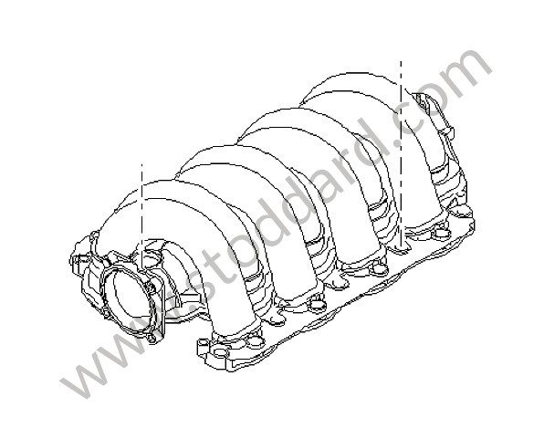 94811001102 - INTAKE DISTRIBUTOR for Porsche Cayenne 955 03-06 &bull; 2004 &bull; Cayenne S V8 &bull; Automatic Gearbox