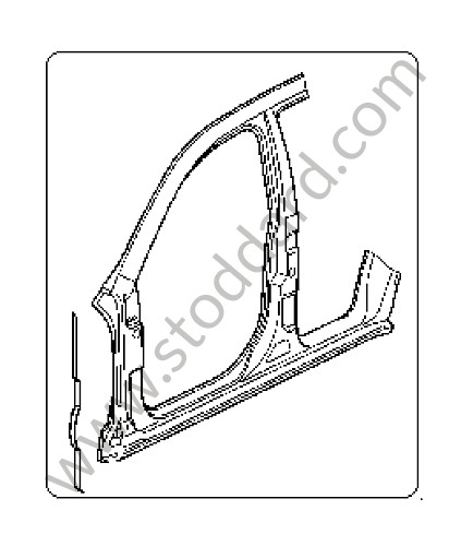 95550393600GRV - SIDE SECTION for Porsche Cayenne 955 03-06 &bull; 2003 &bull; Cayenne V6 &bull; Manual Gearbox, 6 Speed