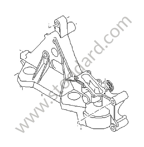 94810727005 - BRACKET for Porsche Cayenne 955 03-06 &bull; 2006 &bull; Cayenne Turbo &bull; Automatic Gearbox