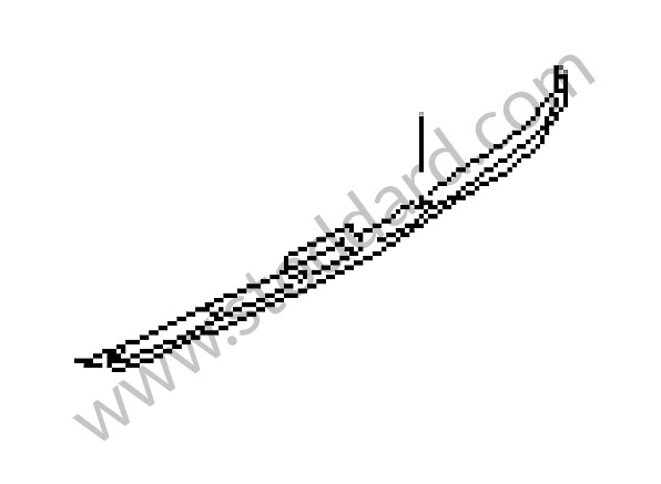 99653748600 - RETAINING STRIP for Porsche 996 &bull; 2004 &bull; 996 Carrera 2 &bull; Targa &bull; Automatic Gearbox