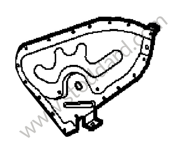 99650146102GRV - REINFORCEMENT for Porsche 996 &bull; 2004 &bull; 996 Carrera 2 &bull; Cabrio &bull; Automatic Gearbox
