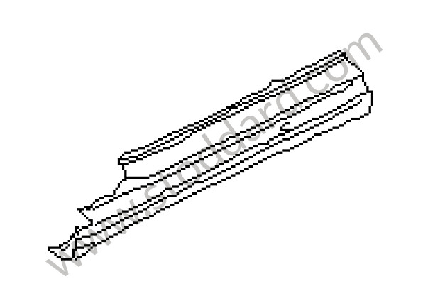 99650396403GRV - DOOR SILL for Porsche 996 Turbo &bull; 2004 &bull; 996 Turbo &bull; Cabrio &bull; Automatic Gearbox