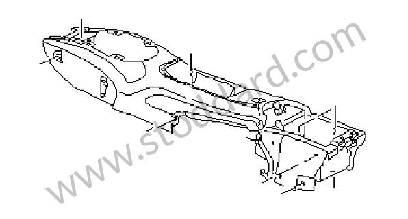 9865529950923F - CENTRE CONSOLE for Porsche 996 &bull; 2004 &bull; 996 Carrera 2 &bull; Coupe &bull; Automatic Gearbox