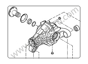 REAR AXLE DIFFERENTIAL New part / Without OPTION:  DIFFERENTIAL LOCK REAR CENTRE DIFFERENTIAL LOCK (Option code: I1Y1) / Up to serial number 9P5LA 50525 (95533201001)
