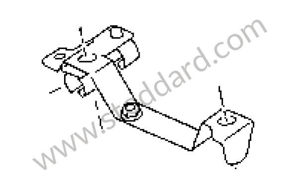 95512601200 - SUPPORT for Porsche Cayenne 955 03-06 &bull; 2003 &bull; Cayenne V6 &bull; Manual Gearbox, 6 Speed