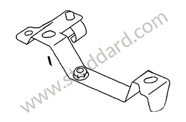 95512601200 - SUPPORT for Porsche Cayenne 957 07-10 &bull; 2007 &bull; Cayenne V6 &bull; Automatic Gearbox