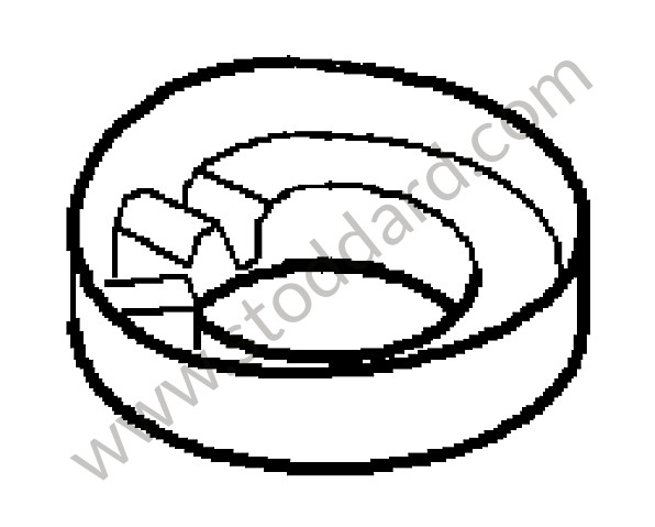 95534352510 - COMPENSATING PLATE for Porsche Cayenne 957 07-10 &bull; 2010 &bull; Cayenne V6 &bull; Manual Gearbox, 6 Speed