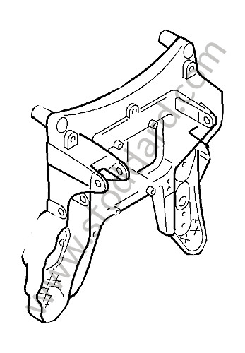 95542306500 - BEARING BRACKET for Porsche Cayenne 957 07-10 &bull; 2009 &bull; Turbo E81 &bull; Automatic Gearbox