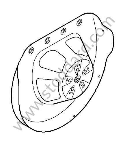 9557220120003C - SPRING SUPPORT for Porsche Cayenne 957 07-10 &bull; 2009 &bull; Turbo S &bull; Automatic Gearbox