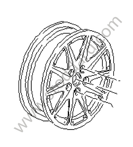 99636213608 - DISC WHEEL for Porsche 996 Gt3 / Gt3-1 &bull; 2004 &bull; 996 Gt3 Rs &bull; Coupe &bull; Manual Gearbox, 6 Speed