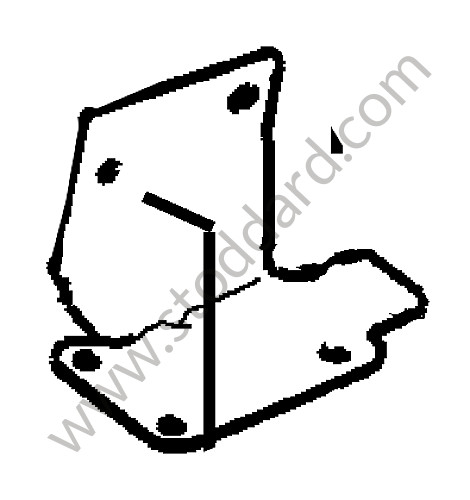 99656121701 - BRACKET for Porsche 997 Turbo 07-09 &bull; 2008 &bull; 997 Turbo &bull; Cabrio &bull; Automatic Gearbox