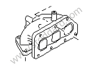 EXHAUST MANIFOLD CYLINDER 4-5-6 (95511101800)