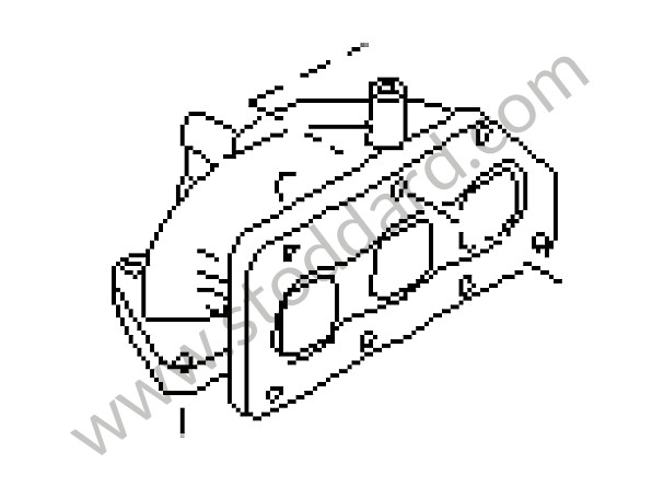 95511101800 - EXHAUST MANIFOLD for Porsche Cayenne 955 03-06 &bull; 2003 &bull; Cayenne V6 &bull; Automatic Gearbox