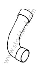PRESSURE HOSE LEFT / OPTION: ENGINE WITH INCREASED POWER 368 KW (Option code: IE81), OPTION: TURBO S (Option code: IE8A) (95511083700)