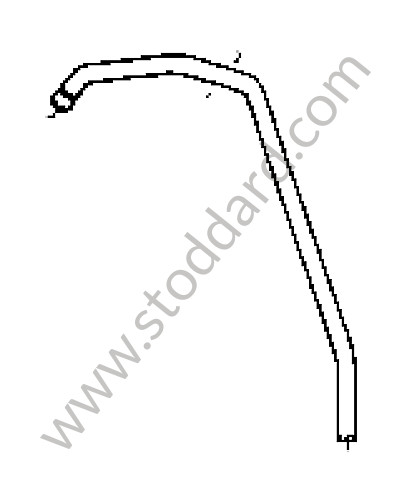 95557268401 - WATER TUBE for Porsche Cayenne 955 03-06 &bull; 2005 &bull; Cayenne S V8 &bull; Manual Gearbox, 6 Speed
