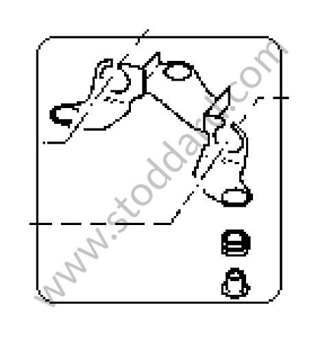 95542416001 - SUPPORT for Porsche Cayenne 955 03-06 &bull; 2003 &bull; Cayenne V6 &bull; Manual Gearbox, 6 Speed