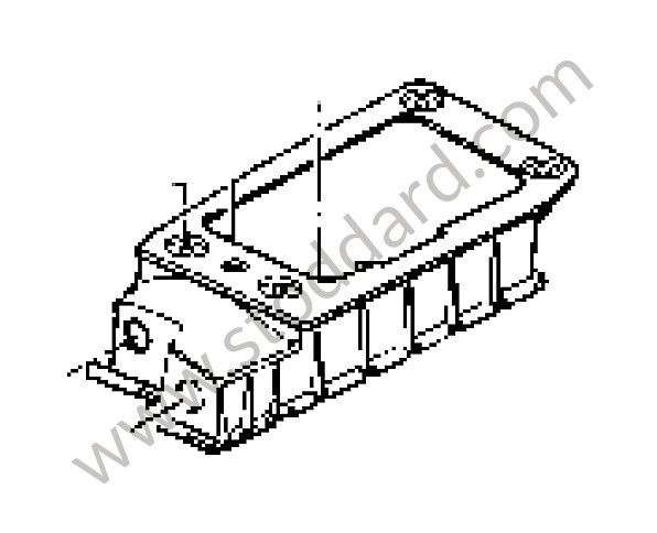 95542403100 - MOUNTING PIECE for Porsche Cayenne 955 03-06 &bull; 2004 &bull; Cayenne V6 &bull; Manual Gearbox, 6 Speed