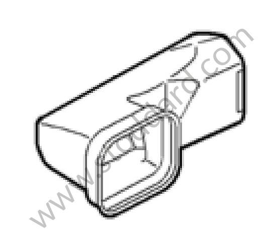 99757276700 - AIR DUCT for Porsche 997 Turbo 07-09 &bull; 2007 &bull; 997 Turbo &bull; Coupe &bull; Manual Gearbox, 6 Speed