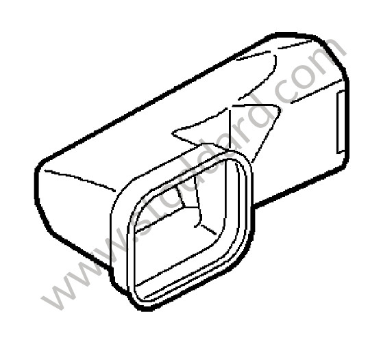 99757276700 - AIR DUCT for Porsche 997 Gt3 / Gt3-2 &bull; 2007 &bull; 997 Gt3 3.6 &bull; Coupe &bull; Manual Gearbox, 6 Speed