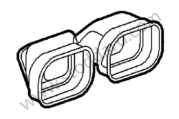 99757276900 - AIR DUCT for Porsche 997 09-12 &bull; 2009 &bull; 997 C2 &bull; Coupe &bull; Manual Gearbox, 6 Speed