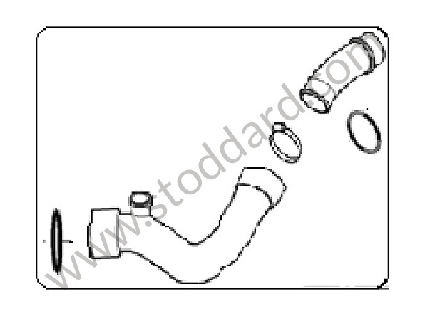 95511083400 - PRESSURE PIPE for Porsche Cayenne 955 03-06 &bull; 2004 &bull; Cayenne Turbo &bull; Automatic Gearbox