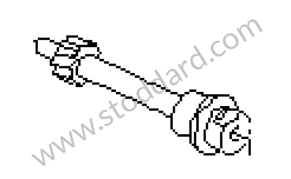 95510701700 - INTERMEDIATE SHAFT for Porsche Cayenne 955 03-06 &bull; 2003 &bull; Cayenne V6 &bull; Automatic Gearbox