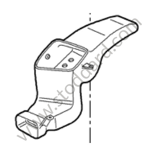 99757279302 - FOOTWELL OUTLET VENT for Porsche 997 05-08 &bull; 2005 &bull; 997 C2 &bull; Cabrio &bull; Automatic Gearbox