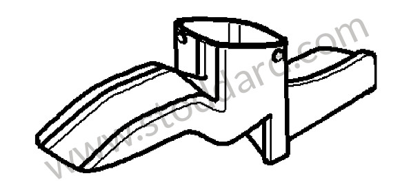 99757279300 - FOOTWELL OUTLET VENT for Porsche Boxster 987 09-12 &bull; 2009 &bull; Boxster 2.9 &bull; Cabrio &bull; Manual Gearbox, 6 Speed