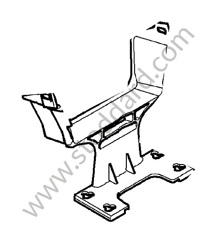 99755336101 - SUPPORT for Porsche 997 Turbo 10-13 &bull; 2010 &bull; 997 Turbo &bull; Coupe &bull; Manual Gearbox, 6 Speed
