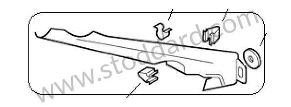 997555187001MZ - LINING for Porsche 997 05-08 &bull; 2008 &bull; 997 C2 &bull; Coupe &bull; Manual Gearbox, 6 Speed