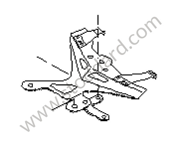 98742413701 - TRANSMISSION BRACKET for Porsche Cayman 987C 06-08 &bull; 2006 &bull; Cayman S 3.4 &bull; Manual Gearbox, 6 Speed