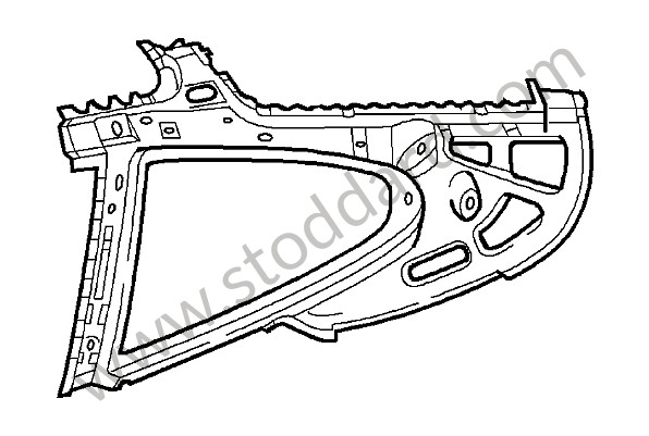 99750215400GRV - SIDE SECTION for Porsche 996 &bull; 2002 &bull; 996 Carrera 4S &bull; Coupe &bull; Automatic Gearbox