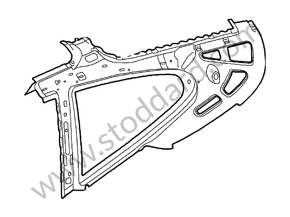 99750215400GRV - SIDE SECTION for Porsche 997 Gt3 / Gt3-2 &bull; 2007 &bull; 997 Gt3 Rs 3.6 &bull; Coupe &bull; Manual Gearbox, 6 Speed